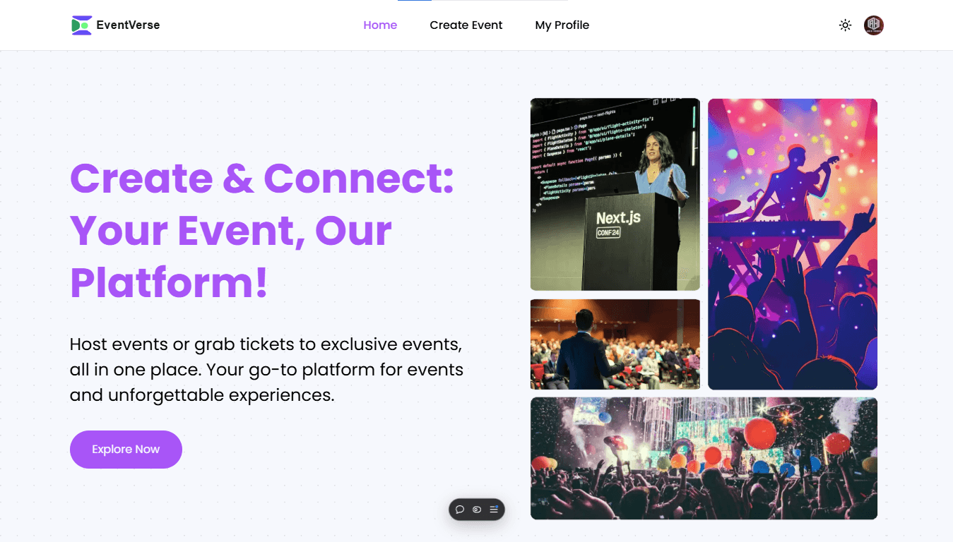 EventVerse screenshot